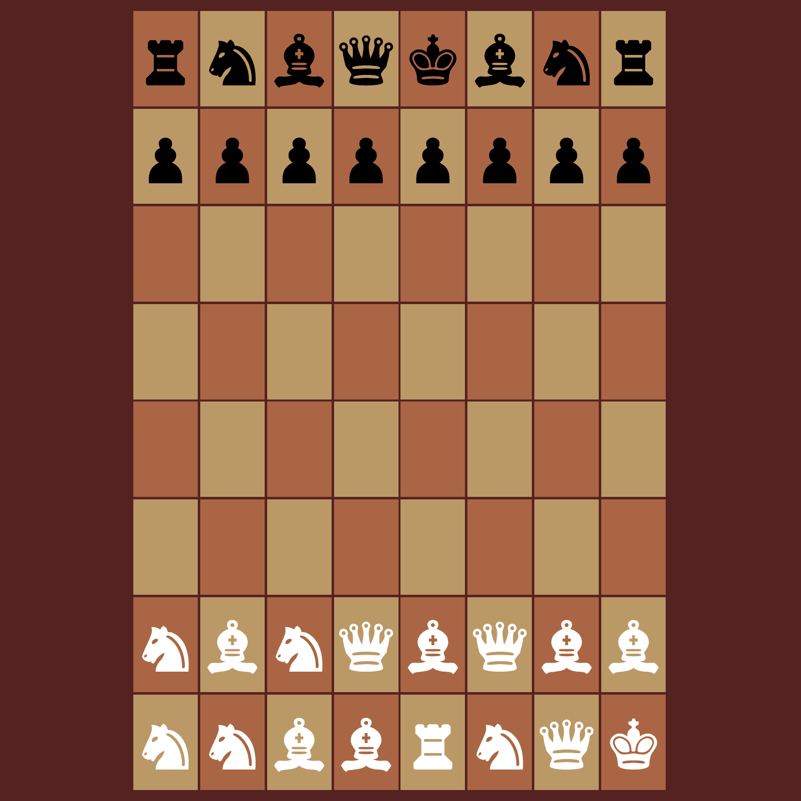 Screenshot of a work-in-progress chess game that I never finished